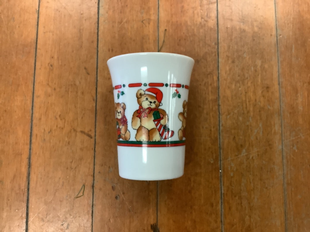 Christmas Teddy Bear Cup