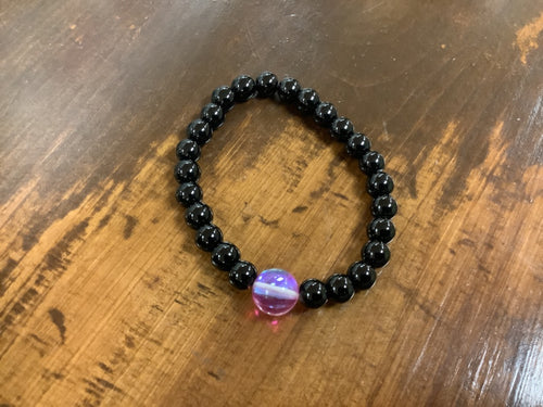Black/pink bracelet