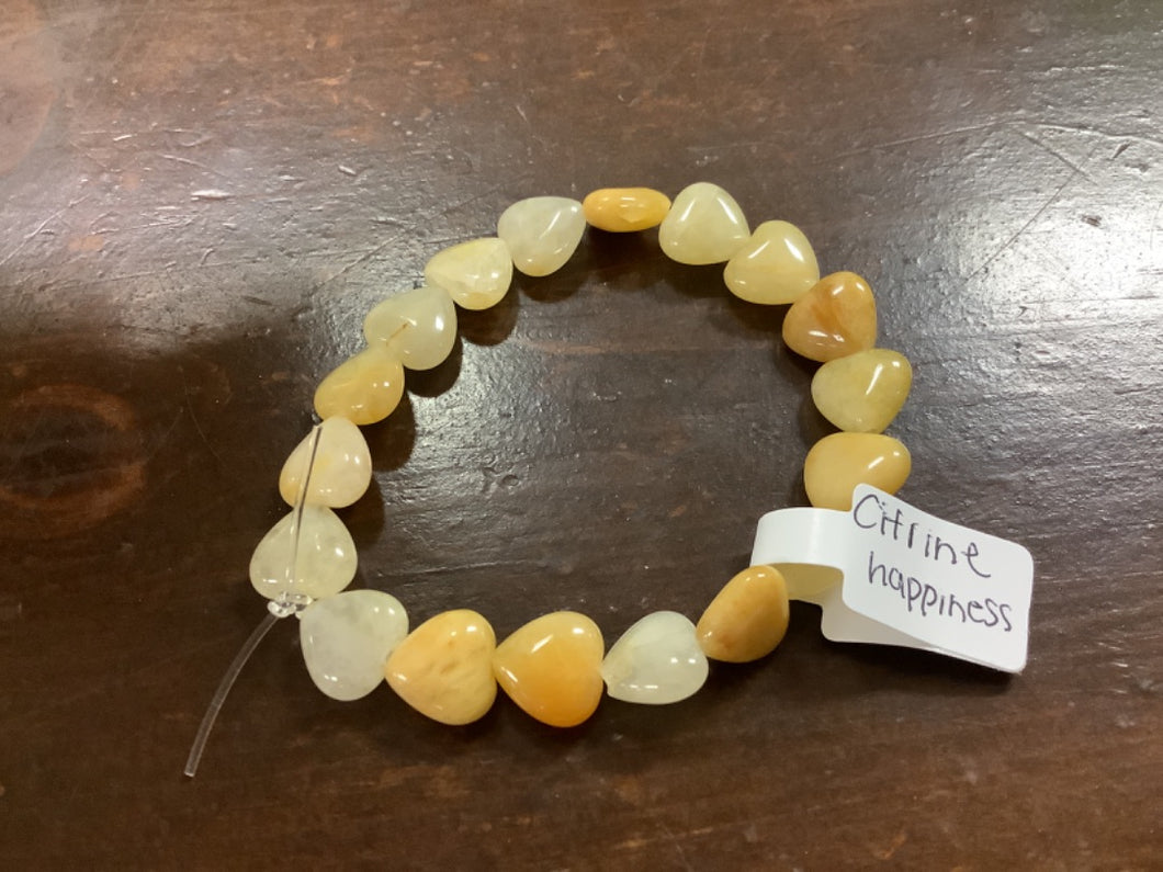 Citrine Heart Bracelet