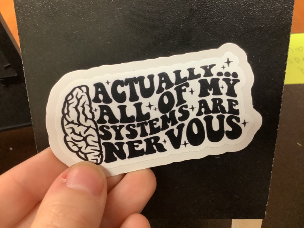 Nervous sticker