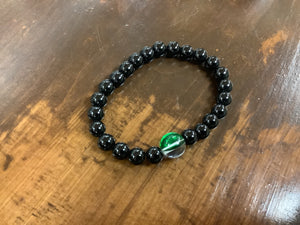 Black/green bracelet