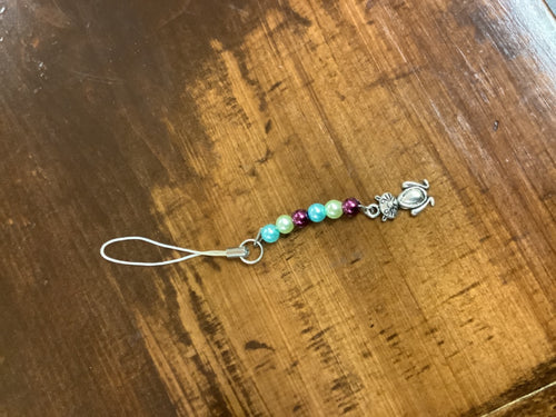 Blues/purple cat charm