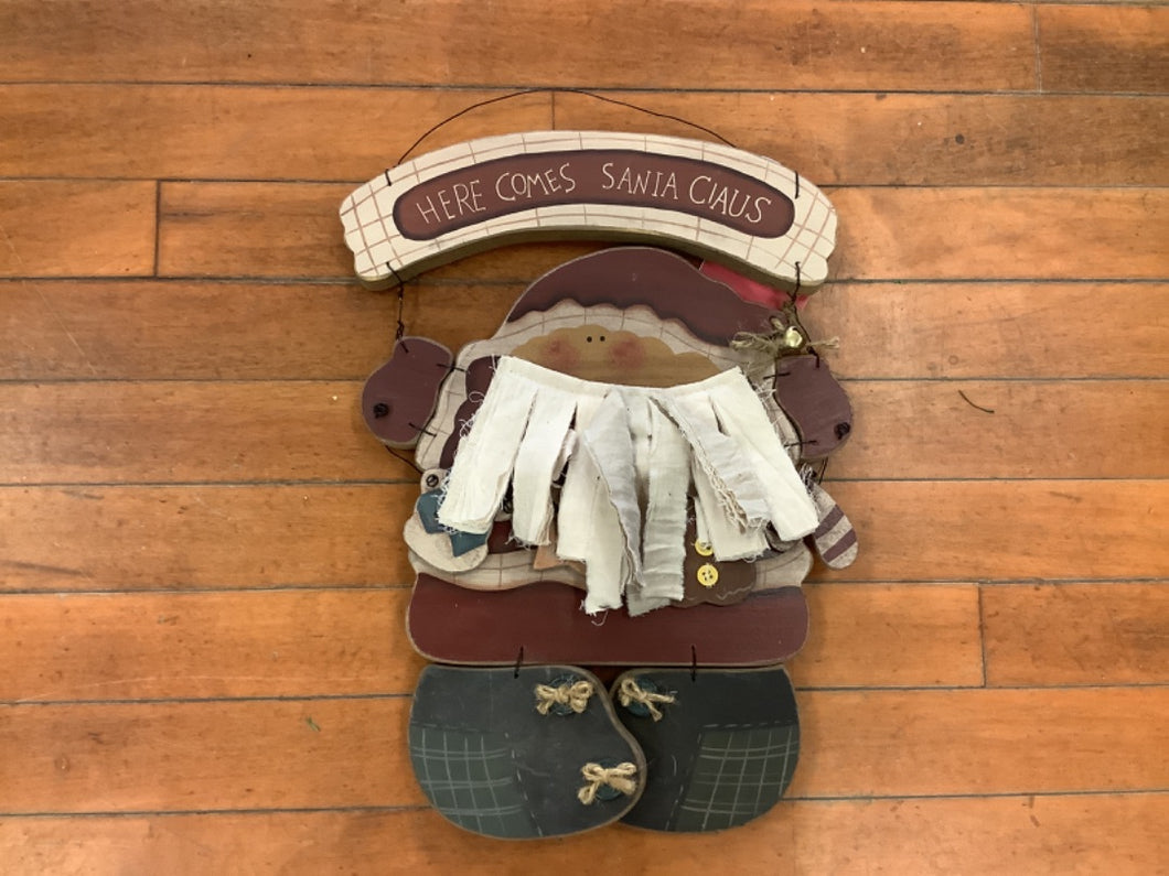 Here Comes Santa Claus Sign