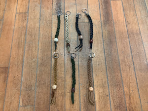 Braided Leather Keychain