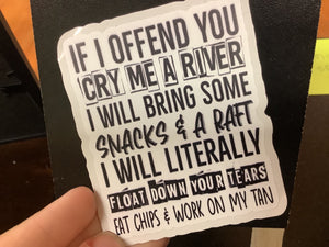 Offend sticker