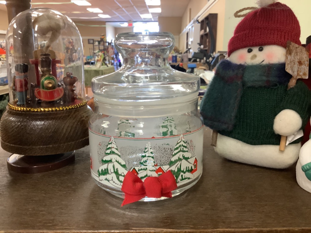 Festive Christmas Candy Jar