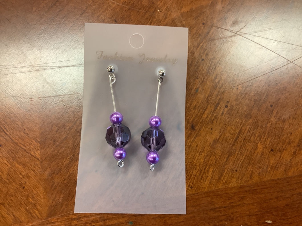 Purple earrings