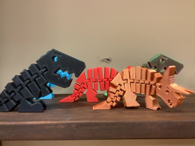 3D Printed Flexi Dinos