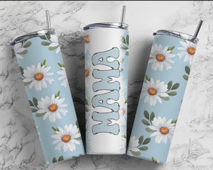Blue Daisy Mama Tumbler