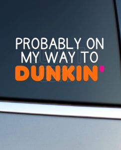 Dunkin Decal