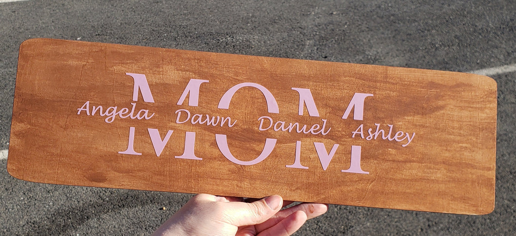 Wooden Sign With Names