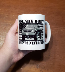 Square body mug