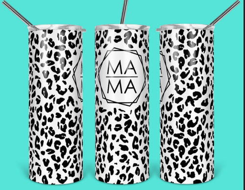 Black and White Mama Tumbler