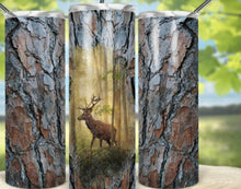 Load image into Gallery viewer, Deer and Bark Tumbler