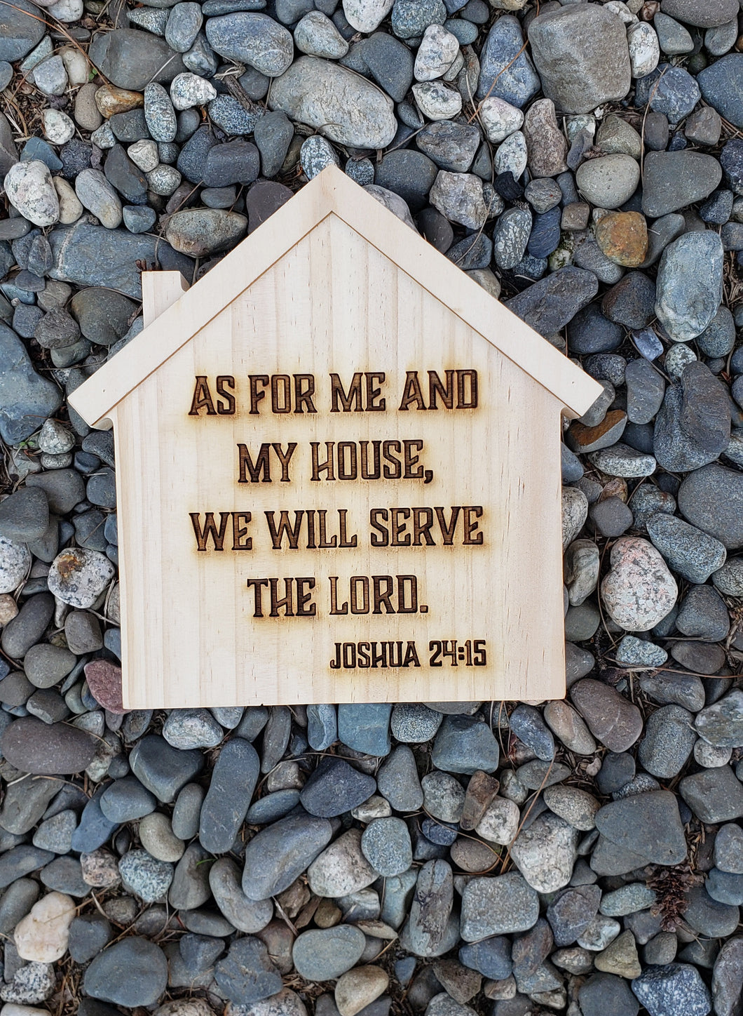Wooden House With Bible Verse