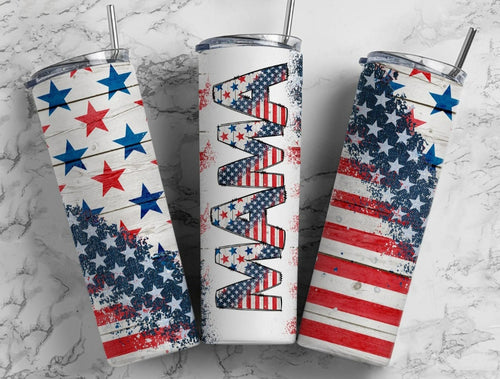 Mama Stars And Stripes Tumbler