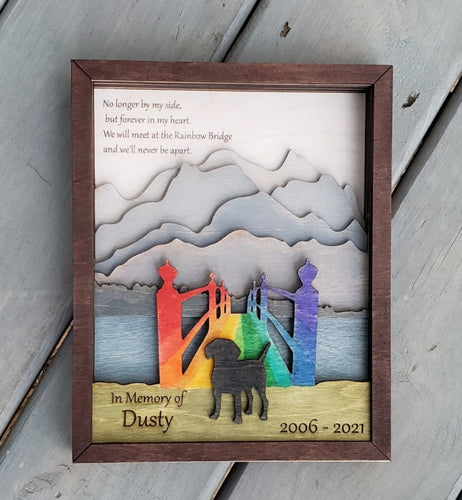 Rainbow Bridge Sign- Dog