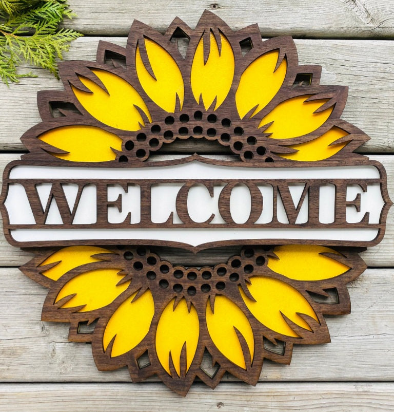 Sunflower Door Hanger