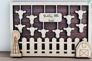 Little Herd Wooden Cow Decor