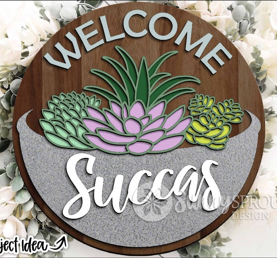 Welcome Succas Door Sign