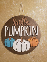 Load image into Gallery viewer, Hello Pumpkin Door Sign