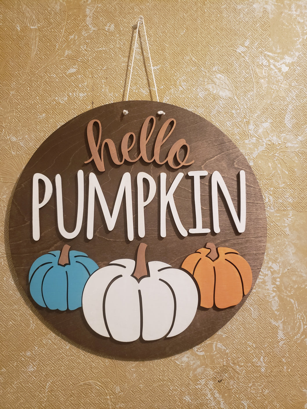 Hello Pumpkin Door Sign