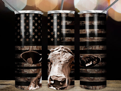 Black Flag And Cow Tumbler