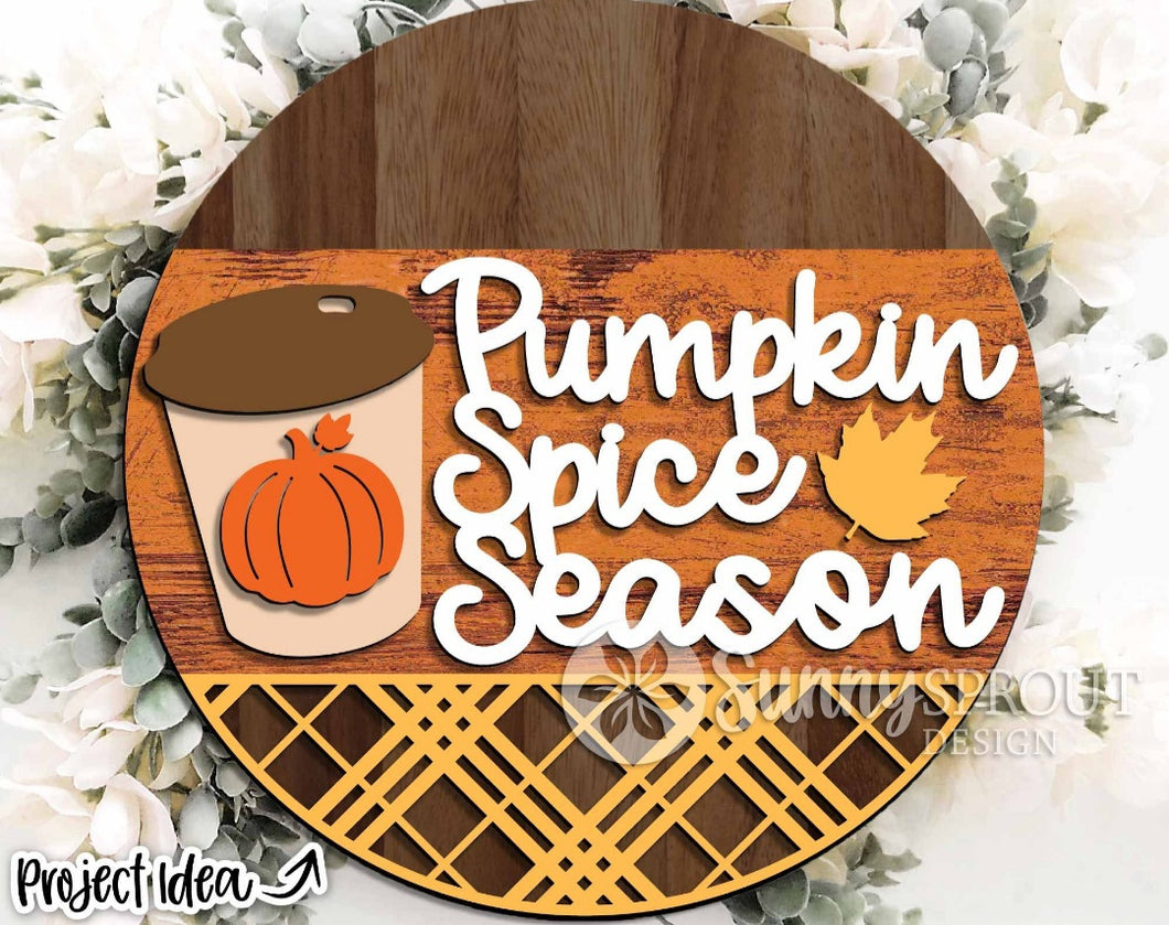 Pumpkin Spice Season Door Sign