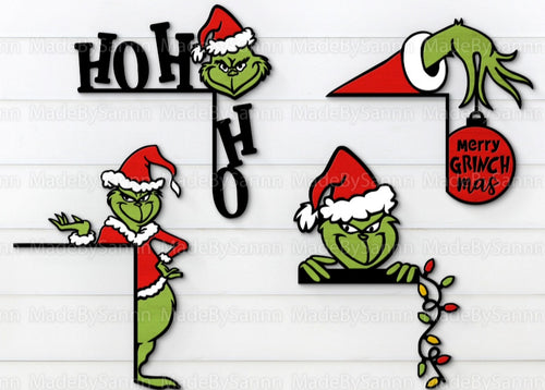 Grinch Door Frame Sign