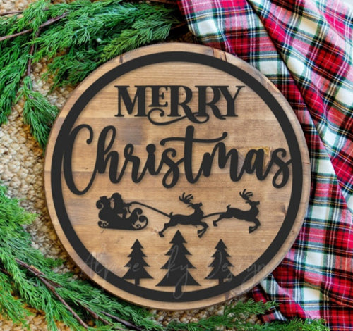 Merry Christmas Door Sign