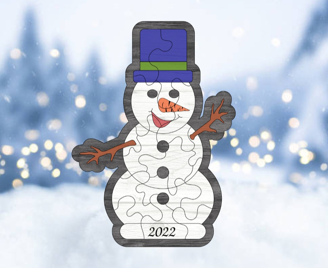 Snowman Wooden Puzzle