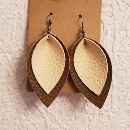 Light And Dark Brown Neutrals Pinch Earrings